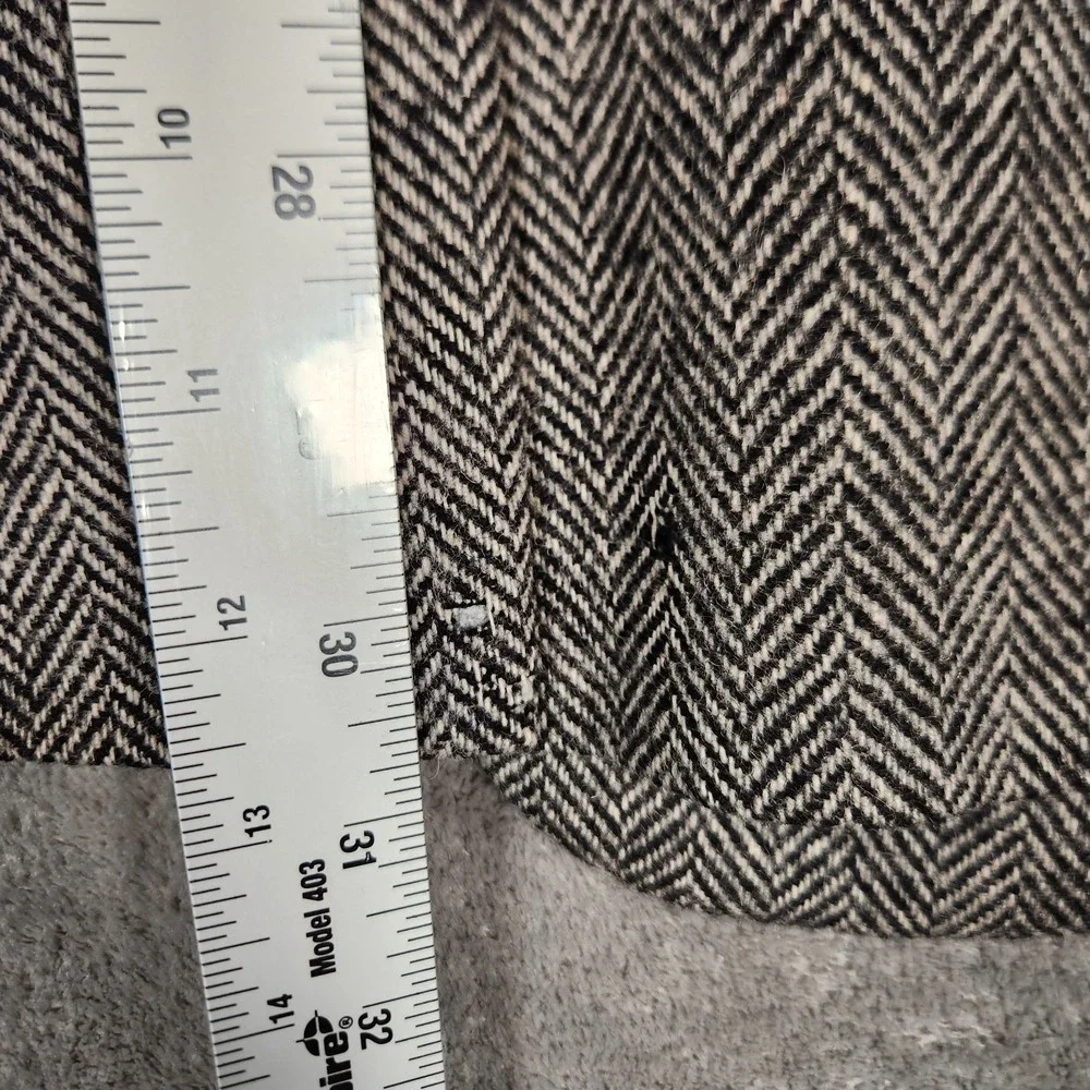 Towncraft Blazer Men's 40R Gray Herringbone Tweed Wool/Lana‎ Sport Coat Jacket